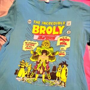 Legend of Broly Comic style T-shirt Large